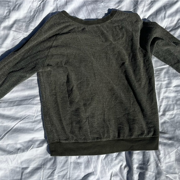 Vintage Worn In Green Long Sleeve Sweatshirt - Picture 4 of 4